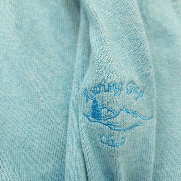 Peter Millar Mens Cashmere Blend 1/4 Zip Pullover Size XL Blue Roaring Gap Club - Picture 5 of 6